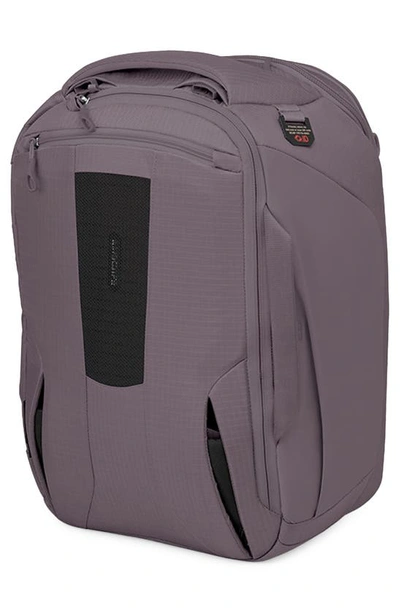 Shop Osprey Sojourn Porter 30-liter Recycled Nylon Travel Pack In Graphite Purple