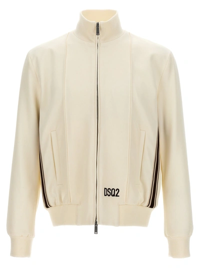 Shop Dsquared2 Tailored Track Casual Jackets, Parka White