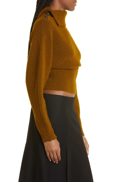 Shop Proenza Schouler Wool Blend Bouclé Sweater In 216 Walnut