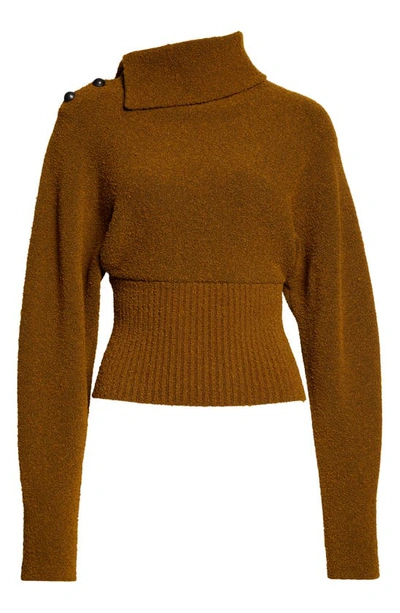 Shop Proenza Schouler Wool Blend Bouclé Sweater In 216 Walnut