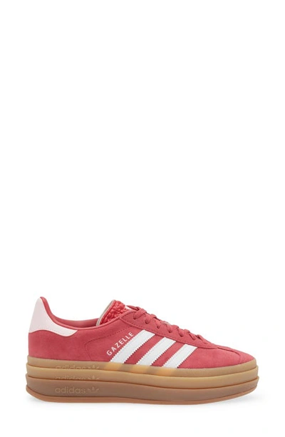 Shop Adidas Originals Gazelle Bold Platform Sneaker In Pink/ Ftwr White/ Clear Pink