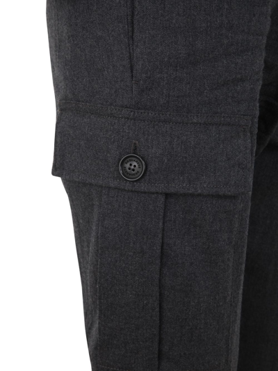 Shop Dsquared2 Flannel Cigarette Fit Pant In Grey