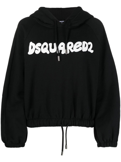 Shop Dsquared2 Onion Fit Hoodie In Black