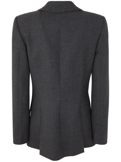 Shop Alberta Ferretti Slim Fit Blazer In Grey