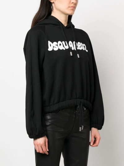 Shop Dsquared2 Onion Fit Hoodie In Black