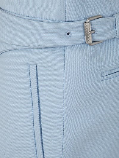 Shop Wardrobe.nyc Wrap Skirt Mini In Blue