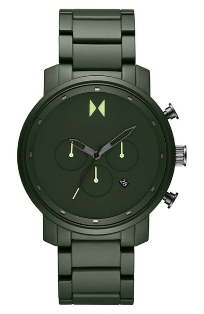 Shop Mvmt Chronograph Ceramic Bracelet Watch, 45mm In Green