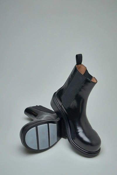 Shop Bottega Veneta Ankle Boot Gloss Vinyl