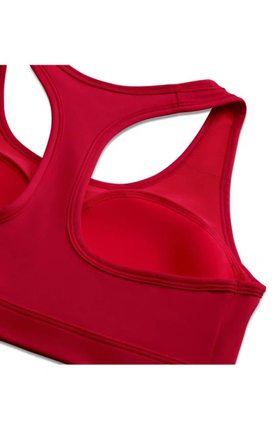 Shop Nike Dri-fit Padded Sports Bra In Gym Red/ University Red/ White