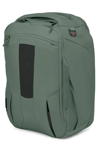 Shop Osprey Sojourn Porter 46-liter Recycled Nylon Travel Backpack In Koseret Green