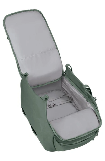 Shop Osprey Sojourn Porter 46-liter Recycled Nylon Travel Backpack In Koseret Green