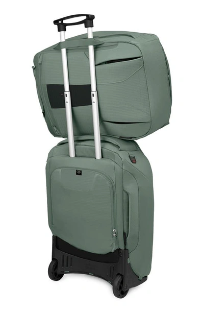 Shop Osprey Sojourn Porter 46-liter Recycled Nylon Travel Backpack In Koseret Green