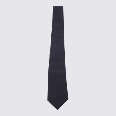 Shop Brunello Cucinelli Black Virgin Wool Tie