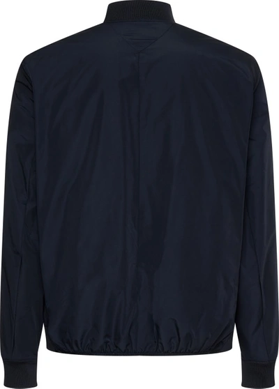 Tommy Hilfiger Navy Blue Zip-up Jacket In Blue