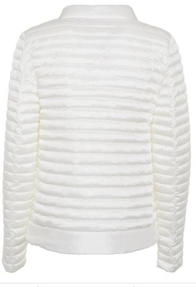 Save The Duck A-line Silhouette Lightweight Quilted Nylon Jacket In White