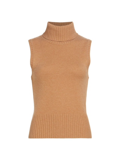 Shop Veronica Beard Women's Mazzy Cashmere Shell Sweater In Camel