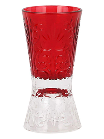 Shop Vietri Barocco Ruby Liquor Glass In Red