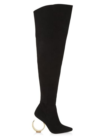 Shop Cult Gaia Women's Bella Suede Over-the-knee Boots In Black