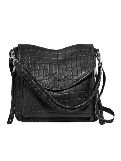 Shop Aimee Kestenberg Women's All For Love Leather Convertible Shoulder Bag In Black Croco