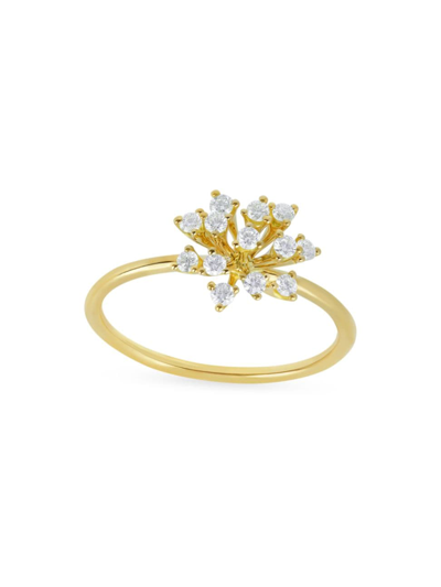 Shop Hueb Women's Luminus 18k Yellow Gold & 0.21 Tcw Diamond Ring