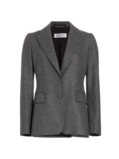Shop Max Mara Women's Catone Virgon Wool-cashmere Jacket In Dark Grey