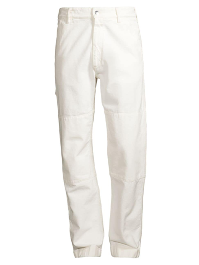 Shop Closed Men's Workwear Cotton Pants In Ivory