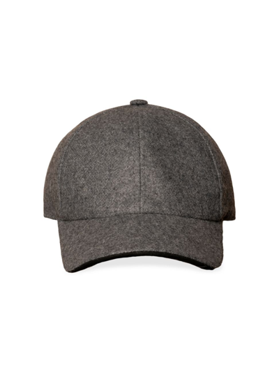 Shop Eton Men's Wool Baseball Cap In Gray