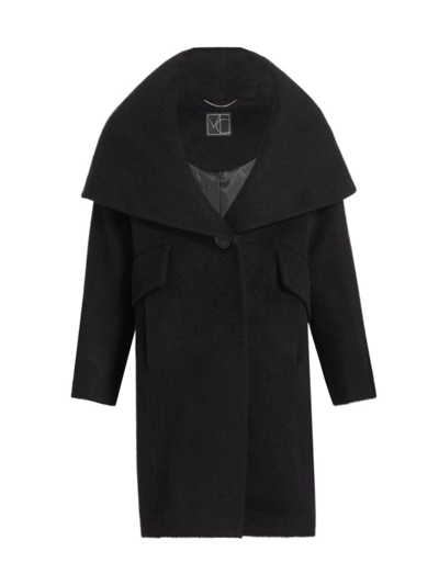 Shop Mercer Collective Women's Lori Cape-hood Cocoon Coat In Black