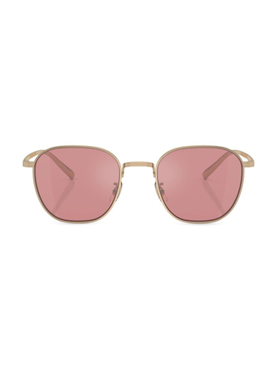 Shop Oliver Peoples Women's 0ov1329st 45mm Round Sunglasses In Gold