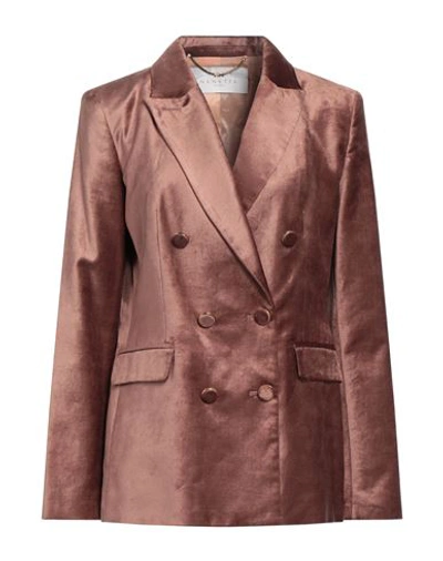 Shop Nenette Woman Blazer Pastel Pink Size 10 Cotton, Rayon