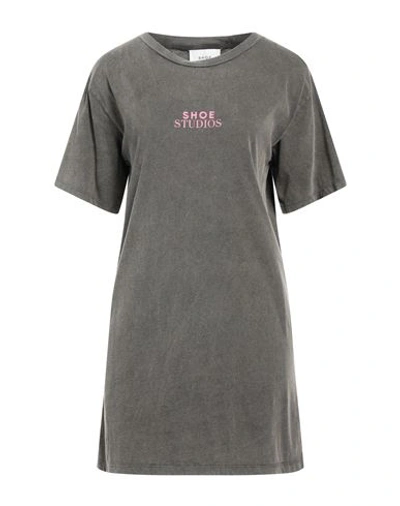 Shop Shoe® Shoe Woman Mini Dress Lead Size L Cotton In Grey