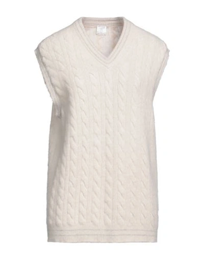 Shop Eleventy Woman Sweater Cream Size M Wool, Cashmere In White