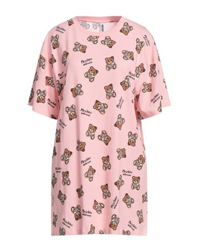 Shop Moschino Woman Sleepwear Pink Size Xl Cotton, Elastane