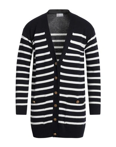 Red Valentino Woman Cardigan Midnight Blue Size S Polyamide, Viscose, Wool, Cashmere In Blue