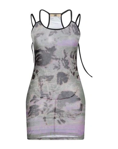 Knwls Woman Mini Dress Military Green Size M Polyester, Elastane In Green
