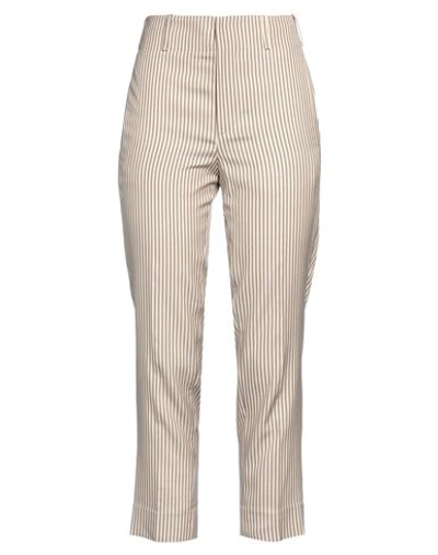 Shop Incotex Woman Pants Sand Size 6 Viscose, Acetate, Polyamide In Beige