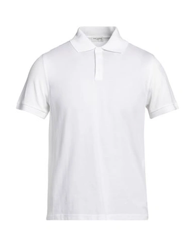 Shop Saint Laurent Man Polo Shirt White Size M Cotton