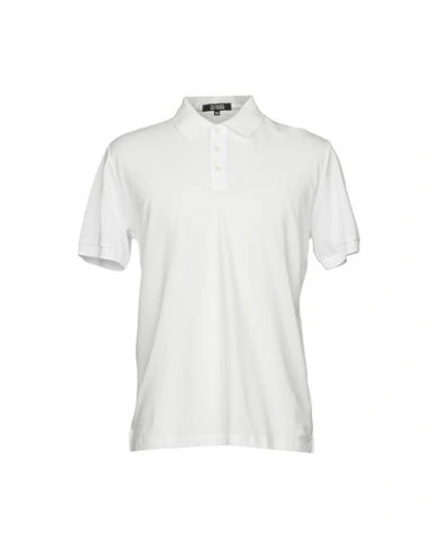 Shop Trussardi Action Man Polo Shirt White Size 44 Cotton