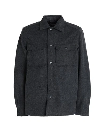 Only & Sons Man Shirt Charcoal Size M Polyester In Grey