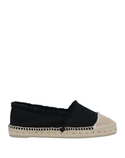 Castaã±er Castañer Woman Espadrilles Black Size 6.5 Textile Fibers In Black