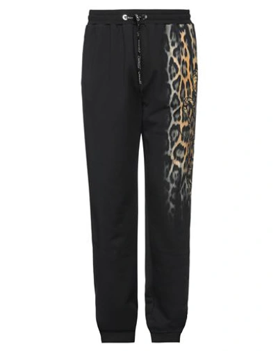 Roberto Cavalli Man Pants Black Size Xl Cotton In Black