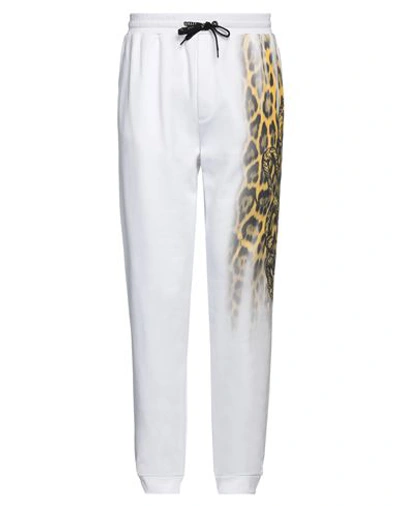Roberto Cavalli Man Pants White Size Xl Cotton In White