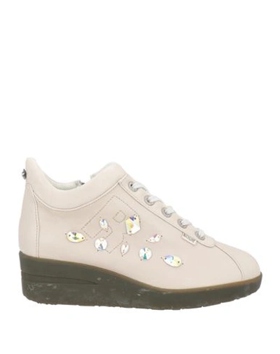 Shop Rucoline Woman Sneakers Off White Size 8 Leather