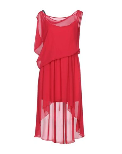 Shop Hanita Woman Mini Dress Fuchsia Size L Polyester In Pink