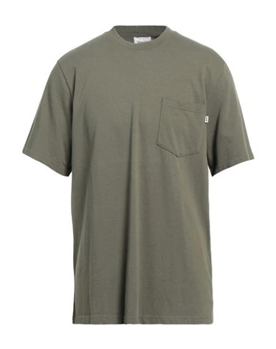 Shop Wood Wood Man T-shirt Military Green Size L Cotton