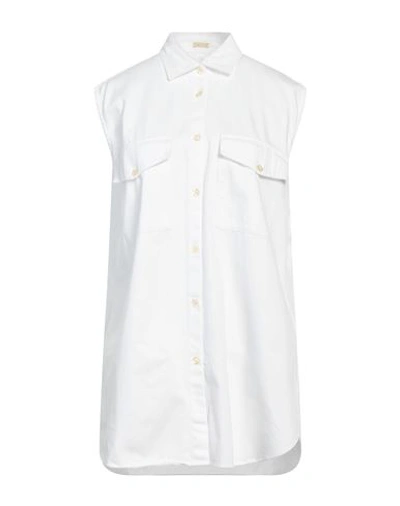 Shop Massimo Alba Woman Shirt White Size M Cotton
