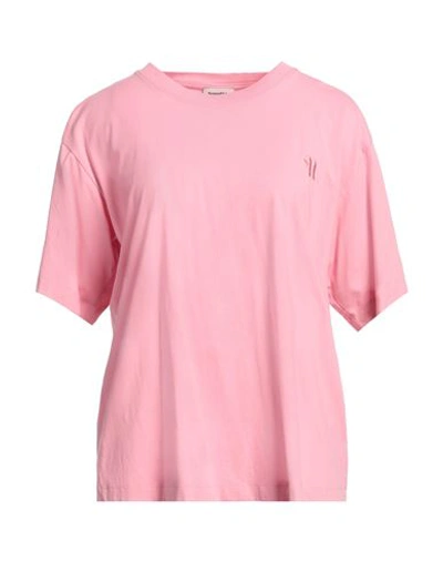 Shop Nanushka Woman T-shirt Pink Size S Organic Cotton
