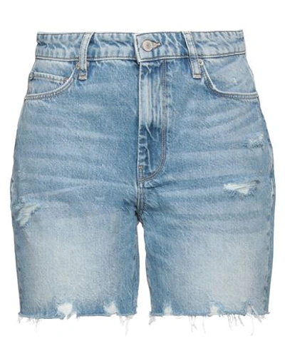 Shop Guess Woman Denim Shorts Blue Size 29 Cotton