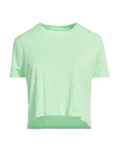 Shop Circle Woman T-shirt Green Size Xs Tencel Lyocell, Elastane, Lycra