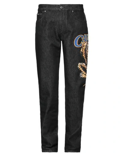 Shop Roberto Cavalli Man Jeans Black Size 34 Cotton